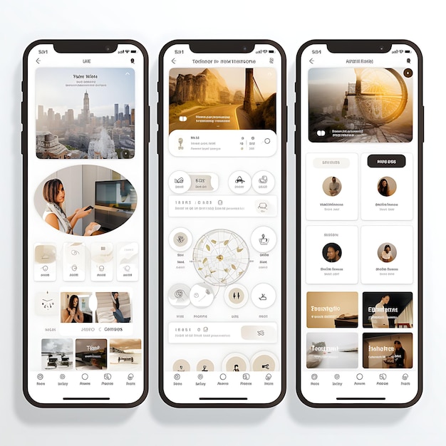 Mobile App Design di Marketing Influencer Marketing App Design Layout elegante e minimale creativo