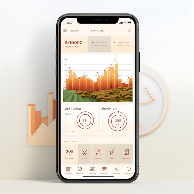 Mobile App Layout Design of Sustainable Investment Portfolio Tracker Clean and Modern La Concepts