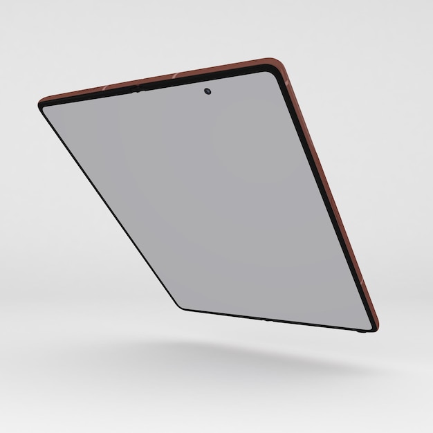 Mobile Fold Lato Destro Galleggiante Isolato In Sfondo Bianco