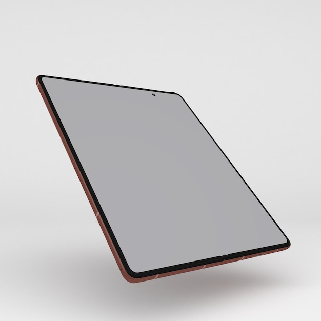 Mobile Fold Vista A Sinistra Isolato In Sfondo Bianco