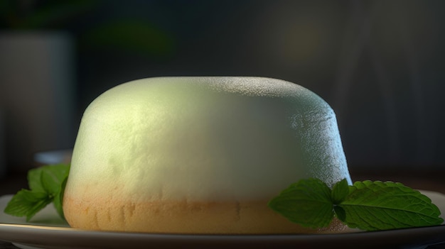 Mochi dessert giapponese Illustrazione AI generativa