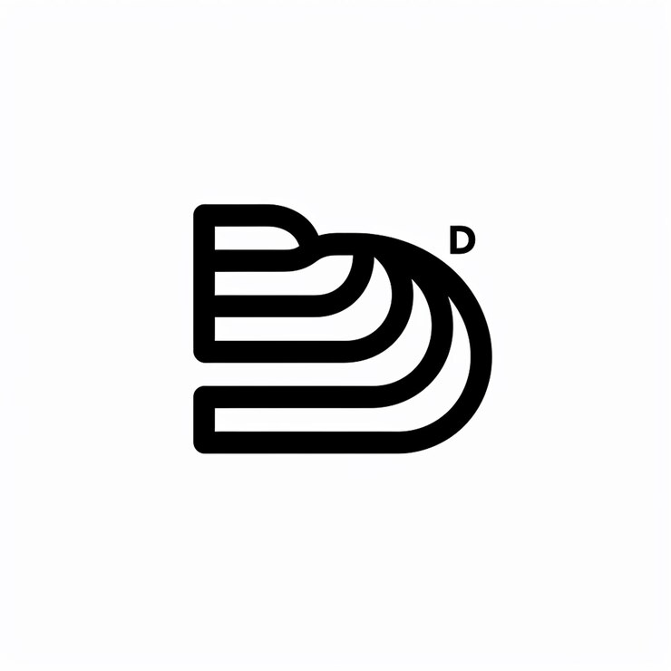 Foto mock up del logo del drago