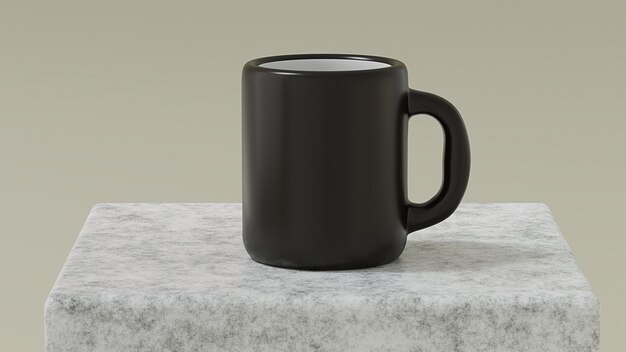 mockup 3d tazza 3d