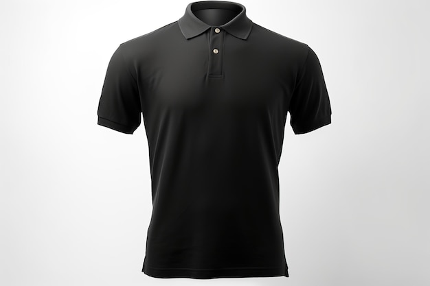 mockup da uomo casual da uomo in polo nera