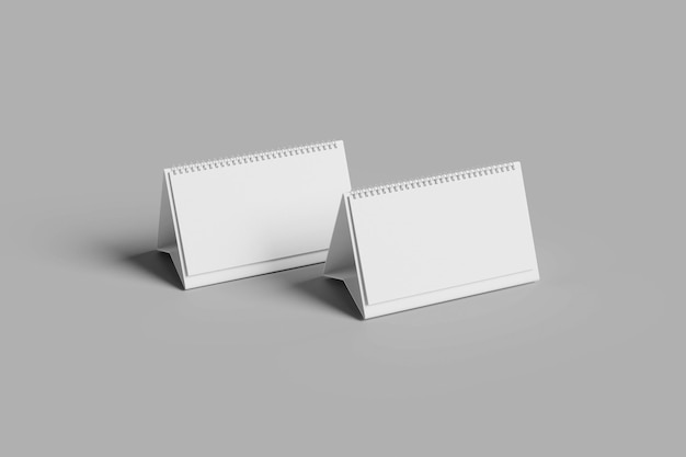 Mockup del calendario della scrivania vuota