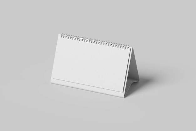 Mockup del calendario della scrivania vuota
