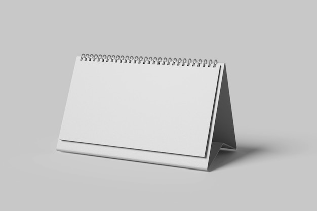 Mockup del calendario della scrivania vuota