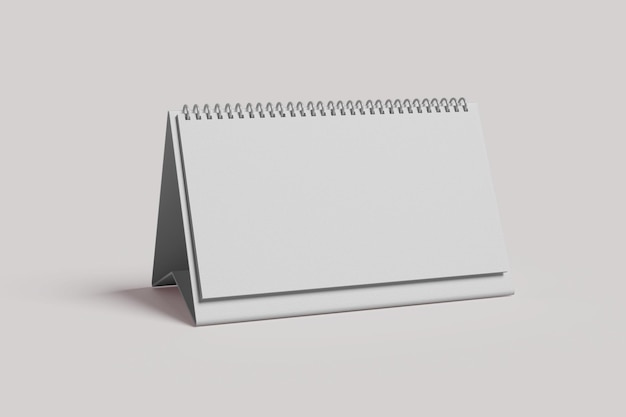 Mockup del calendario della scrivania vuota