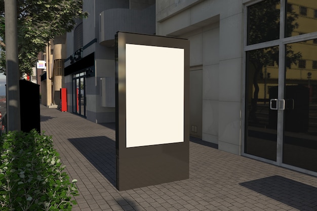 Mockup del cartello di Mufi