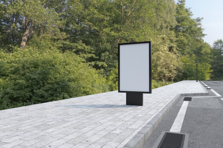 Foto mockup del cartellone mufi