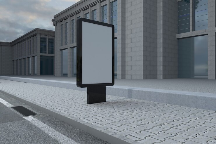 Foto mockup del cartellone mufi