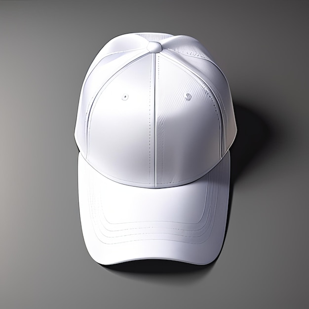 mockup del design del cappello bianco