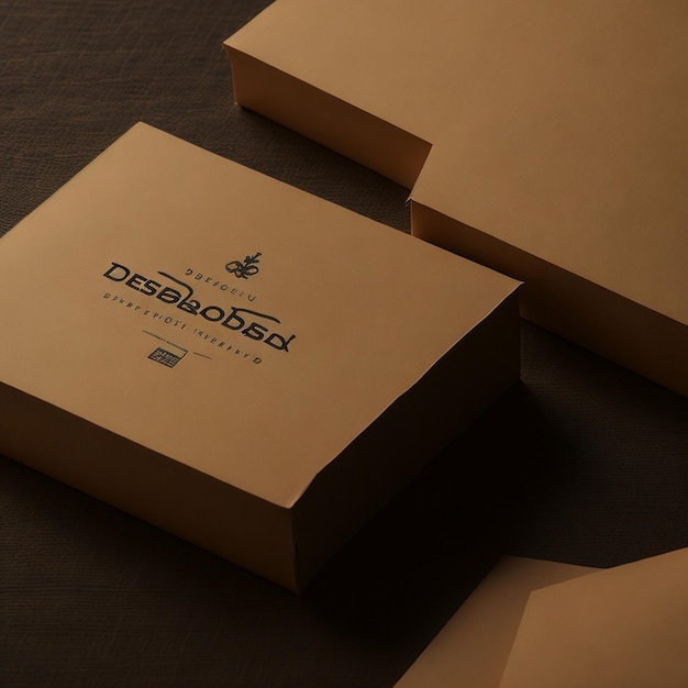 Mockup del logo impresso su carta Kraft