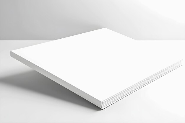 Mockup del pannello bianco su sfondo chiaro