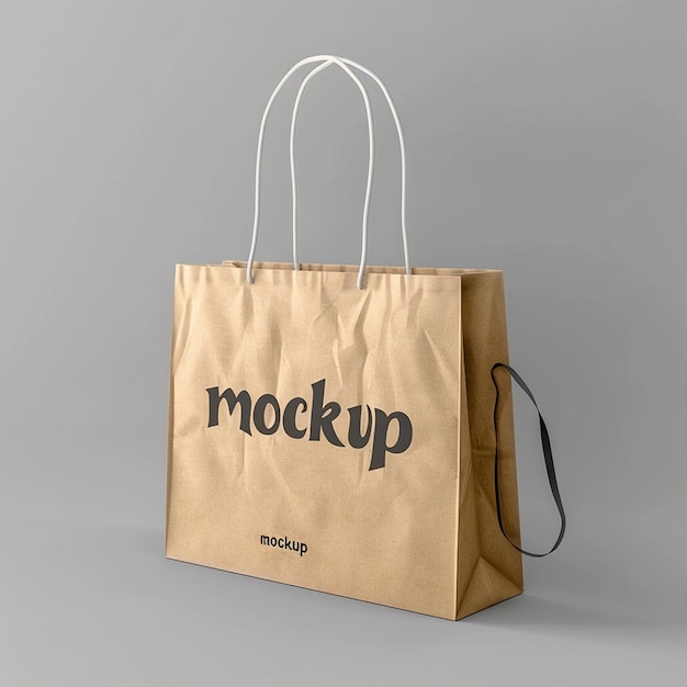 Mockup del sacchetto di carta