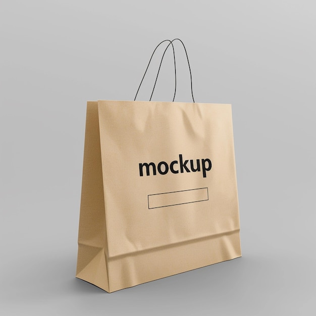 Mockup del sacchetto di carta