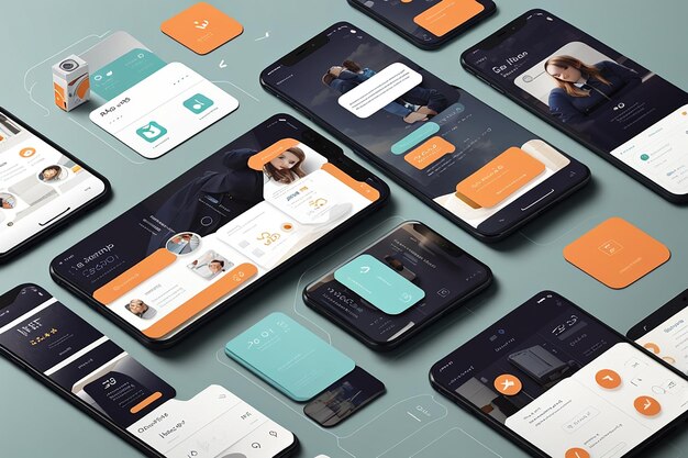 Mockup dell'interfaccia dell'app