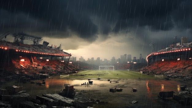 Mockup dello stadio di calcio