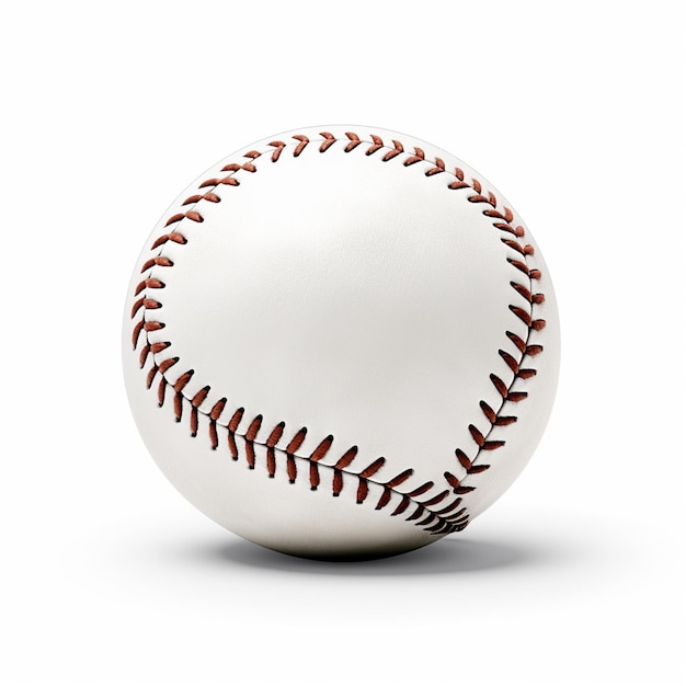 Mockup di baseball isolato su bianco