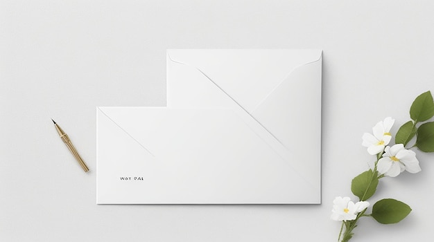 Mockup di biglietto d'auguri minimalista