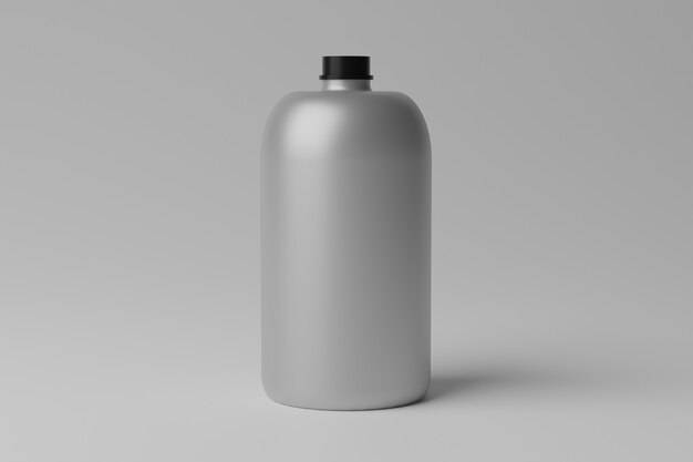 Mockup di bottiglia vuota illustrazione 3D