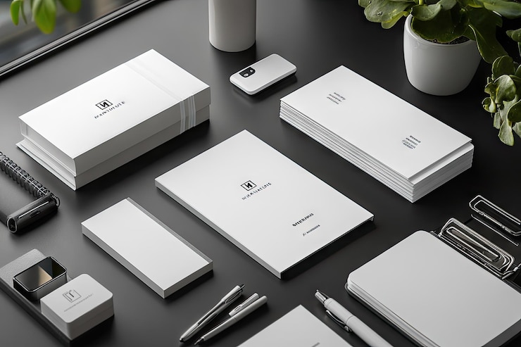 Foto mockup di branding minimalista