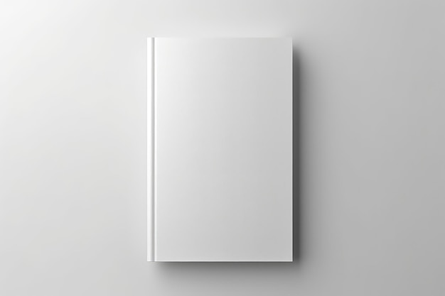 Mockup di brochure in bianco fotorealistico su sfondo grigio chiaro Mockup