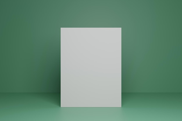 Mockup di carta quadrata vuota 3d