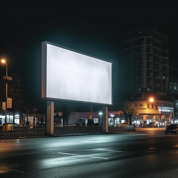 mockup di cartelloni pubblicitari tra gli edifici della città per posizionare il tuo prodotto o la tua immagine