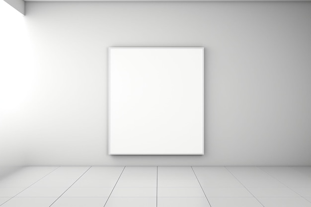 Mockup di cornice di poster minimalista per interni creato con AI generativa