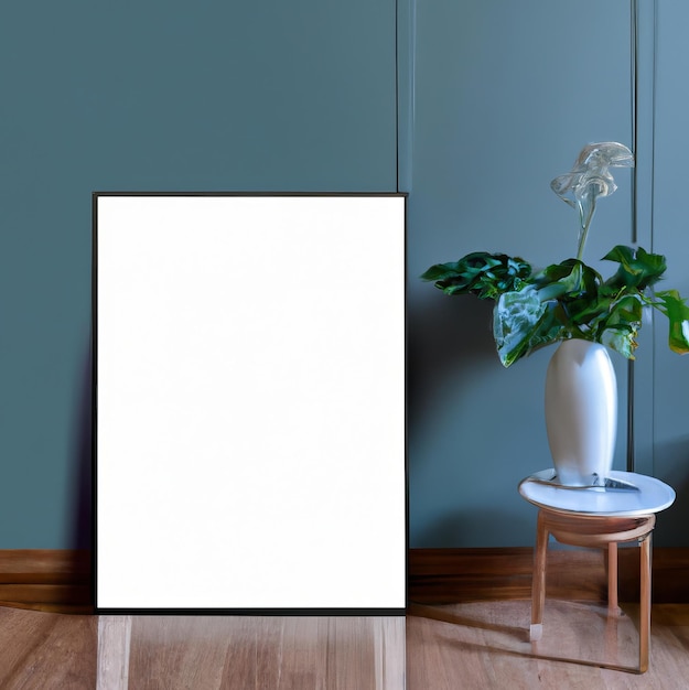 mockup di cornice vuota
