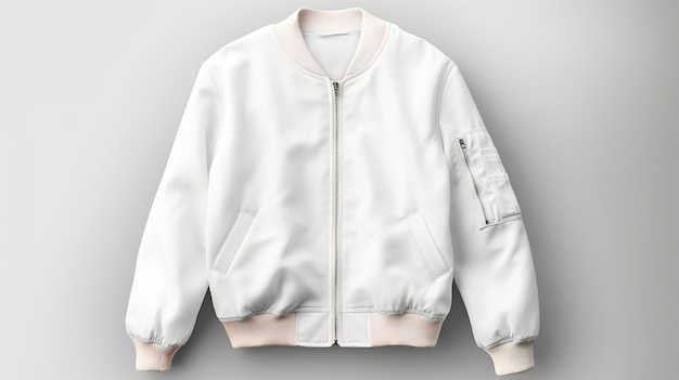 Mockup di giacca bomber college da donna