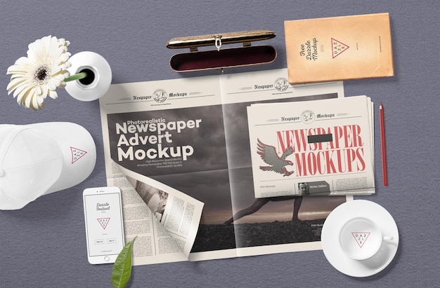 mockup di giornale file psd download gratuito