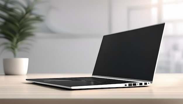 Mockup di laptop minimalista