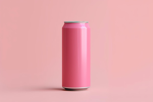 Mockup di lattina di alluminio per soda