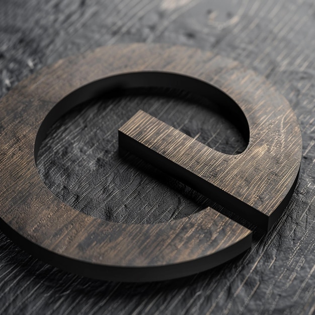 Mockup di logo ritagliato in cartone