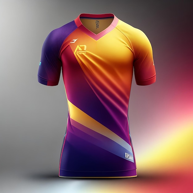 Mockup di maglia da calcio per squadra di calcio generato dall'intelligenza artificiale