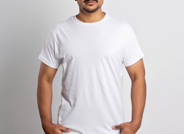 Mockup di maglietta bianca vuota