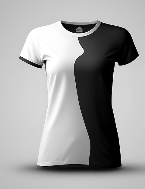 Mockup di maglietta femminile extra lunga