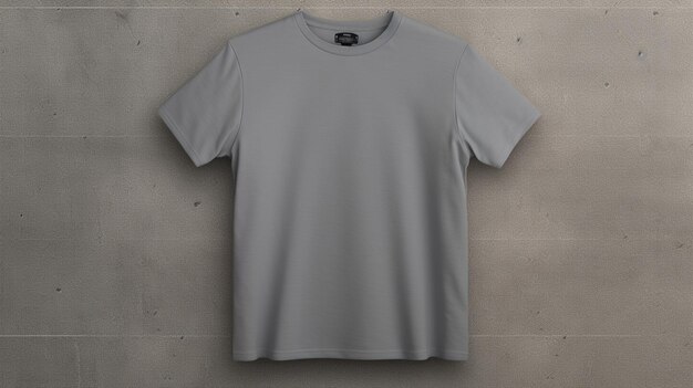 Mockup di sfondo maglietta grigia semplice
