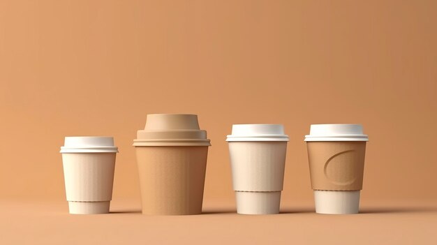 mockup di tazza da caffè AI generativa