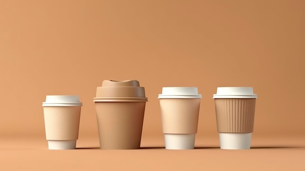 mockup di tazza da caffè AI generativa