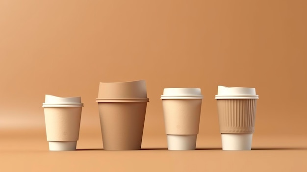 mockup di tazza da caffè AI generativa