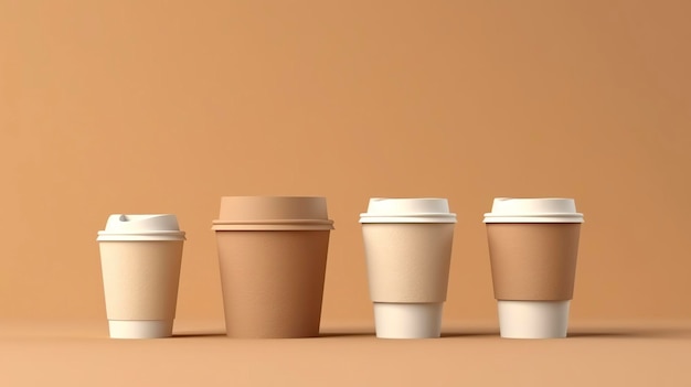 mockup di tazza da caffè AI generativa