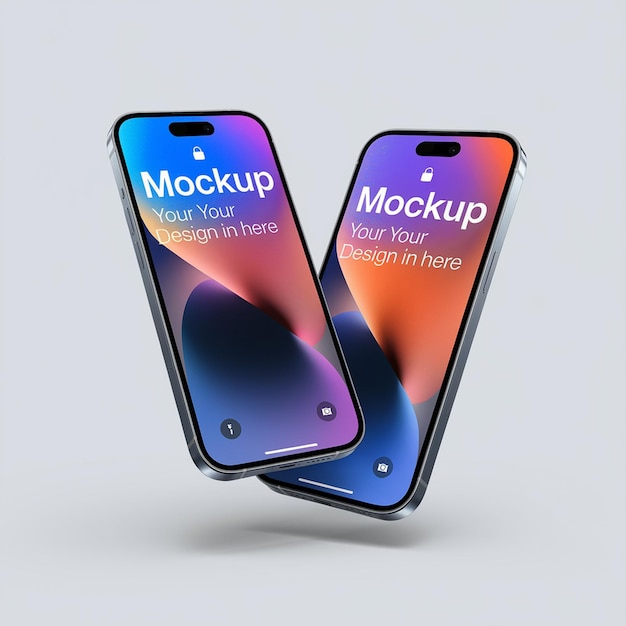 Mockup di telefoni di alta qualità per il branding e il marketing