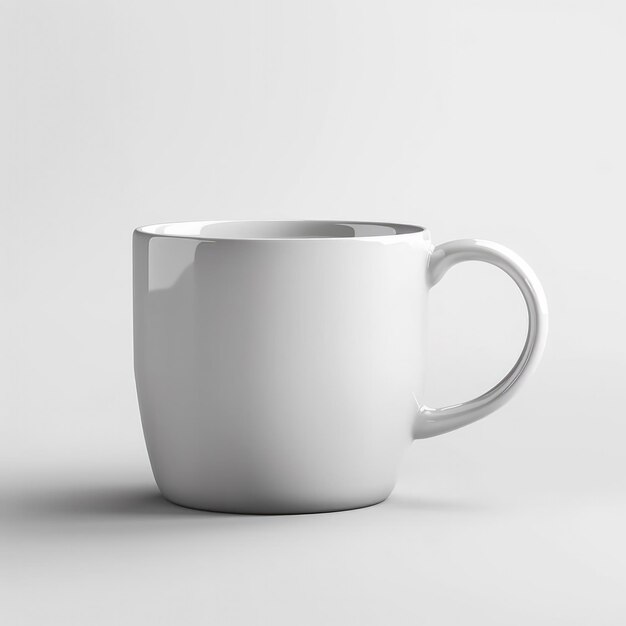 Mockup di una tazza di caffè sfondo bianco e nero