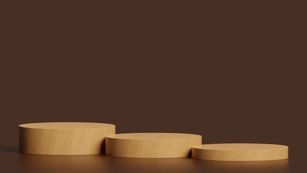 Mockup podium untuk konsep minimalis abstrak presentasi produk