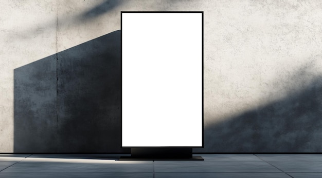 Mockup poster city box modello di poster pubblicitario citylight City format board