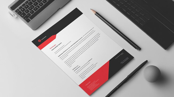 Foto mockup professionale di testine aziendali