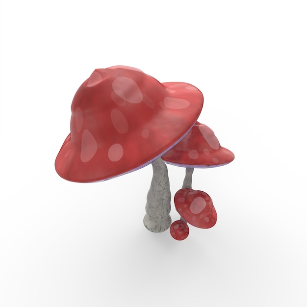 modellazione 3d di funghi